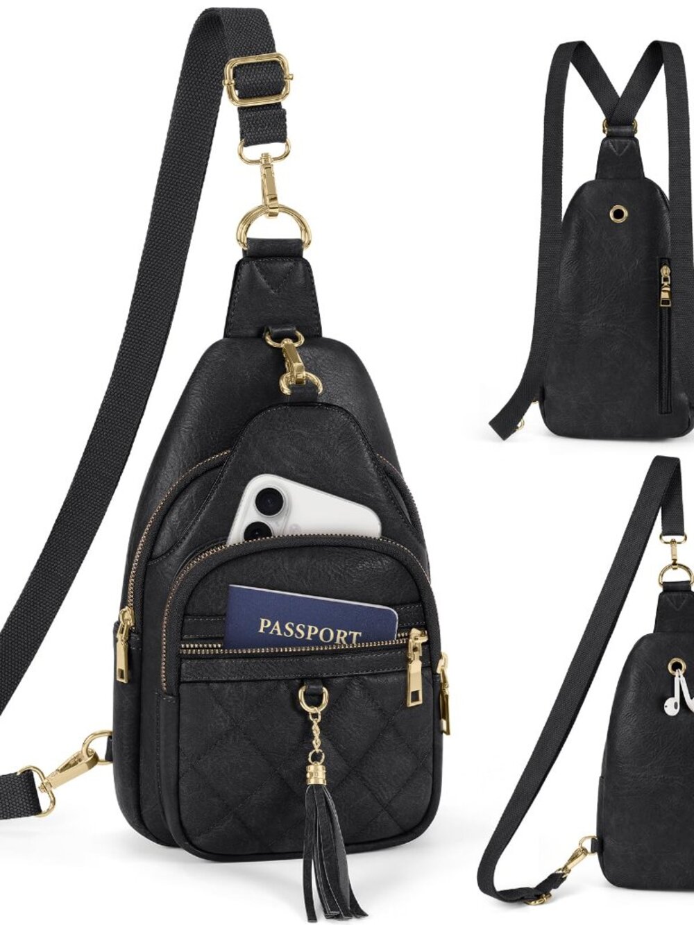 🆕 SDYSM Crossbody Bag for Women 2 in 1 Sling Bag Women Leather Small Sling - Picture 8 of 8